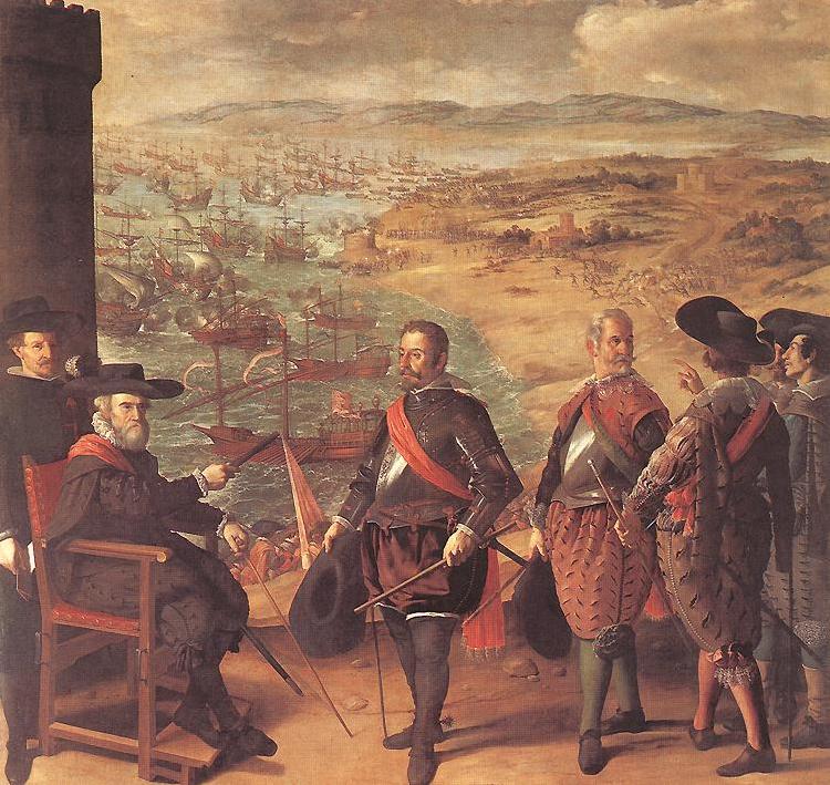 ZURBARAN  Francisco de Defence of Cadiz against the English Sweden oil painting art